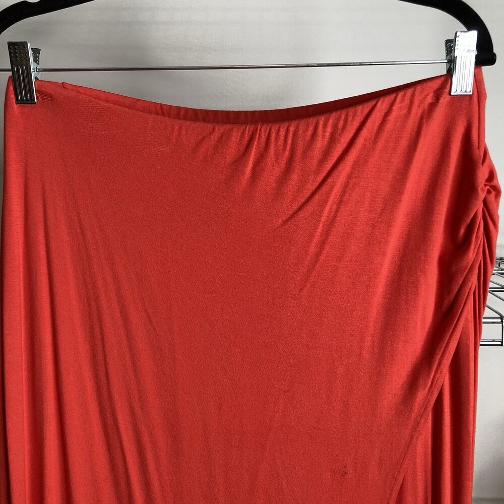 Skye's The Limit Women's Orange Asymmetrical Maxi Skirt Size M Lagenlook Boho - Picture 7 of 10
